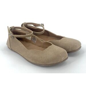 Lisbeth Joe Harare Flats Shoe Womens 8.5‎ Tan Suede Minimalist Barefoot Boho